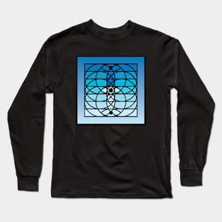 Doc Labs - Third Eye / Awakening (Geometric Art / Meditation / Yoga) - Version 2 - (Blue) Long Sleeve T-Shirt